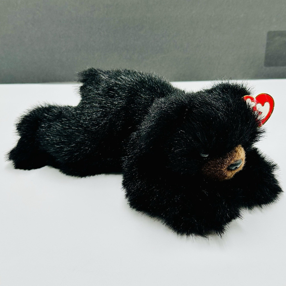 TY BABY PAWS BEAR 1996 12" Brown Grizzly Retired Vintage Stuffed Plush - Picture 3 of 12